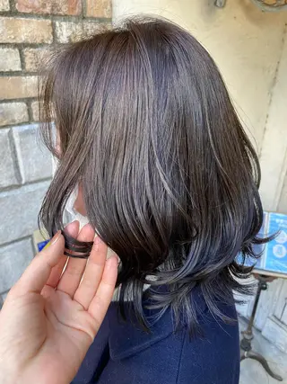 ミディアム カラー お任せヘア☘️☘️ 及川渚のヘアスタイル