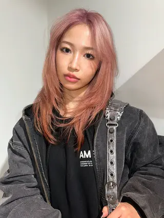 セミロング カラー 🎀オイダイラ モモカ🎀のヘアスタイル