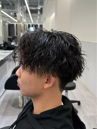 ショート パーマ メンズ タクミ/名駅/栄 メンズ特化型美容師のヘアスタイル
