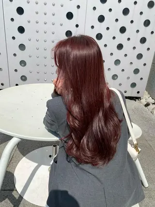 ロング カラー ブリーチなしカラー 🤍　Mihanaのヘアスタイル