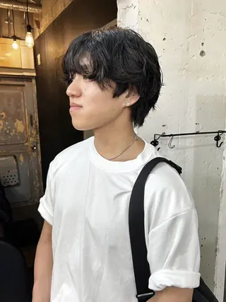 ショート パーマ メンズ 🌼U24 ヘアデザインラボのヘアスタイル