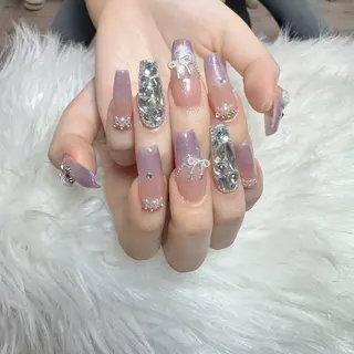 ネイル 🎀nana🫧 ワンホンネイル🎀のネイルデザイン