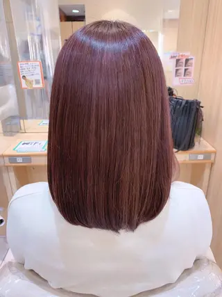 セミロング カラー 🍓おかだ ゆい🍓のヘアスタイル