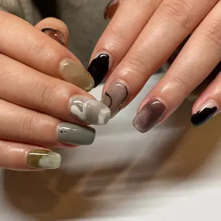 ミディアム 濵田 実沙/Manonのネイルデザイン