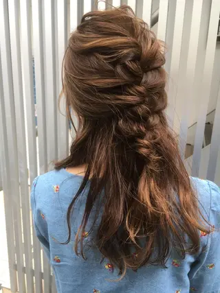 ロング ヘアアレンジ 榎園 由美のヘアスタイル