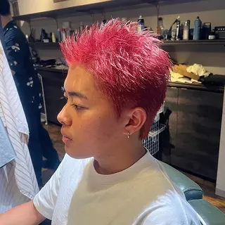 ショート カラー メンズ 久保 貴大のヘアスタイル