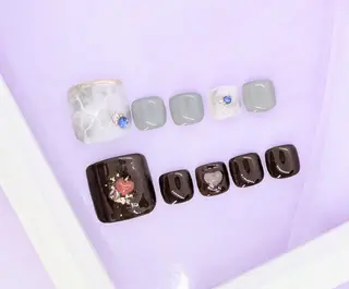 ネイル La Belle Vie所属・imaichise 🧡💜推しネイルのネイルデザイン