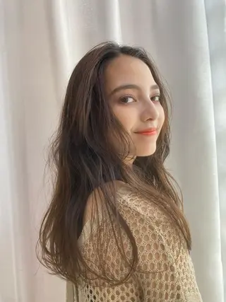 ロング ノンダメージ 🥑mikubanのヘアスタイル