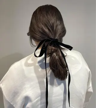 ミディアム 盛れる透明感カラー・ momokaのヘアスタイル