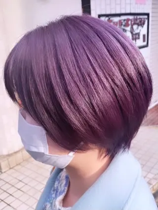 ショート カラー 女性目線でつくる ショートayakaのヘアスタイル