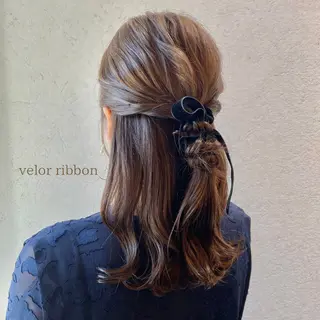 ミディアム ヘアアレンジ charm《銀座》 ヘアセット/縮毛矯正のヘアスタイル