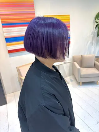 ミディアム ハイトーン/レイヤー /ケアブリーチ石川治のヘアスタイル