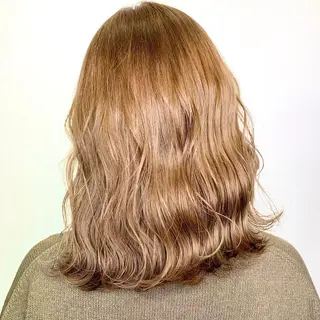 ミディアム カラー 髪質改善／艶髪特化 /柔らかさ/清水翔矢のヘアスタイル