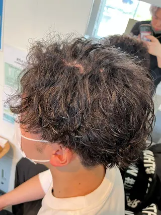 ショート パーマ メンズ APREKO RIKUのヘアスタイル