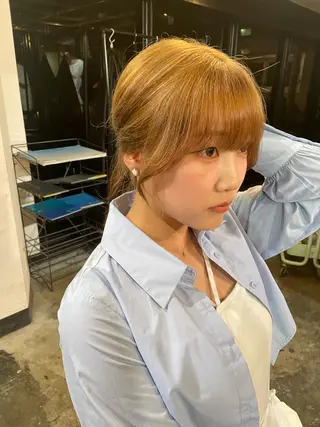 カラー La fith hair ray 札幌店所属・顔まわり/W カラー/リョウのヘアスタイル