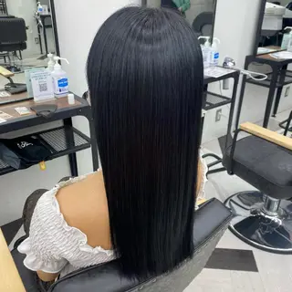 セミロング カラー パーマ ヘアアレンジ メンズ キッズ ネイル マツエク・マツパ アイブロウ mona/ ストレートスタイル✨のヘアスタイル