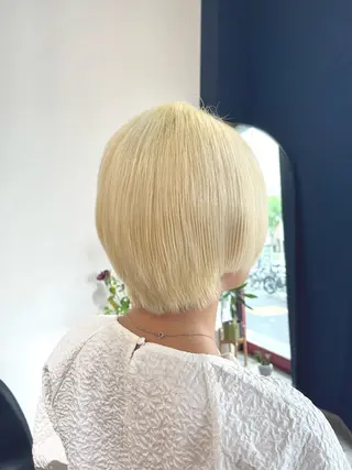 ショート カラー 暖色ハイトーン特化 🥇Mioのヘアスタイル