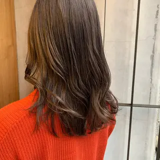 セミロング 艶髪color💎髪 質改善ストレート大吉のヘアスタイル