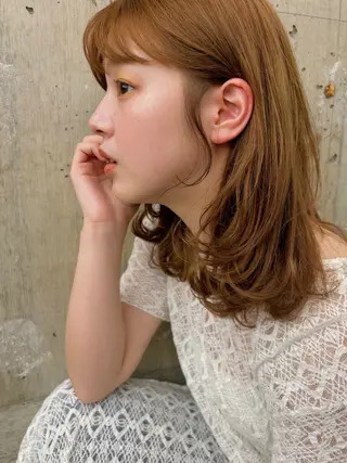 パーマ ボブ/ミディアム 親しみやすさ/さくらのヘアスタイル