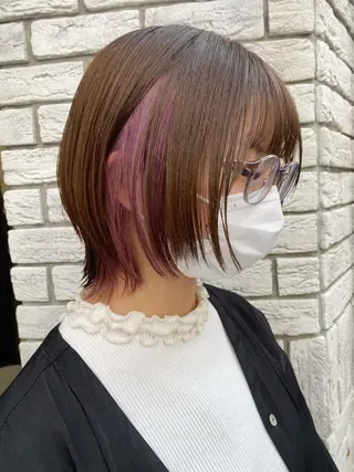 ミディアム カラー ダブルカラー ブリーチ/kaitoのヘアスタイル