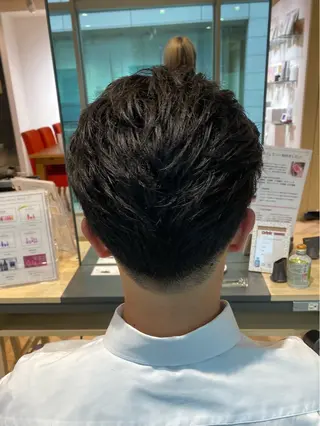 メンズ メンズ特化/フェザー /パーマ/伊勢元のヘアスタイル