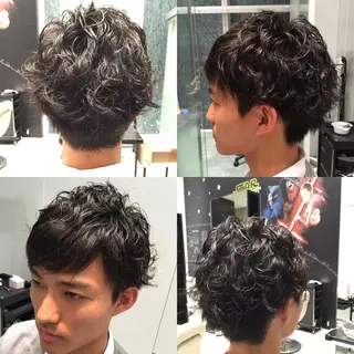 ショート パーマ メンズ Re:ta KANZOのヘアスタイル
