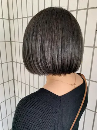 ショート カラー ハットリ /北習志野のヘアスタイル