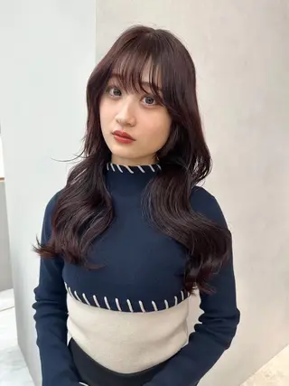 セミロング カラー 池袋/似合わせ/縮毛 髪質改善【ugen】のヘアスタイル