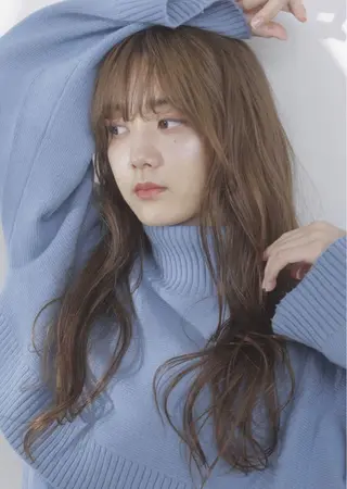 ロング ヘアアレンジ 【骨格診断】佃 知南のヘアスタイル