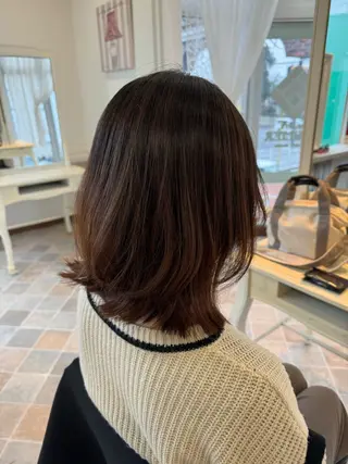 ミディアム カラー lil所属・月館 怜奈のヘアスタイル