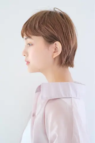 ミディアム カラー ヘアアレンジ オリーブ透明感カラー 表参道/MIKUのヘアスタイル