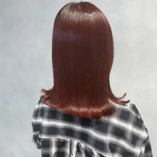 ミディアム カラー 唐澤 千尋のヘアスタイル