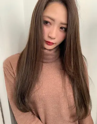 ロング カラー SAKURA 原宿所属・なかの たくみのヘアスタイル