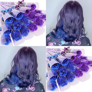 ロング カラー メンズ 熊谷ウルフ・レイヤー あゆむのヘアスタイル