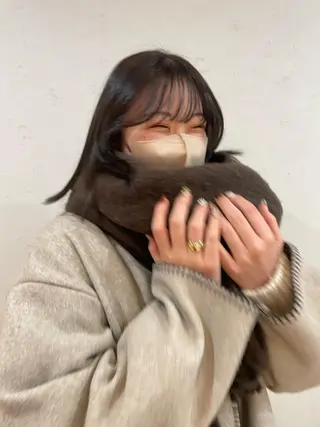 ミディアム 🧣misaki 透明感カラー🧣のヘアスタイル