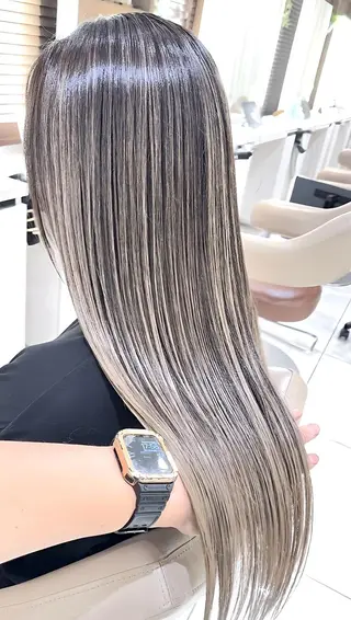 ロング 髪質改善/縮毛矯正 /カラー/篠塚菜々子のヘアスタイル
