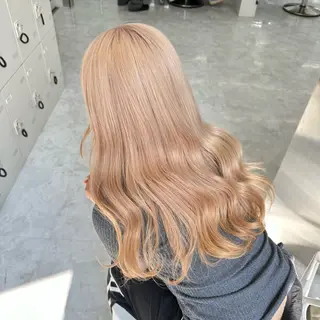 ロング カラー ダブルカラー 韓国レイヤーKYONのヘアスタイル