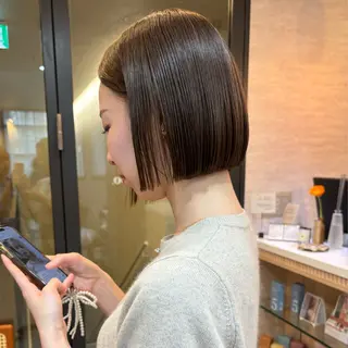 ショート 似合わせボブカット/ 髪質改善/細川実知香のヘアスタイル