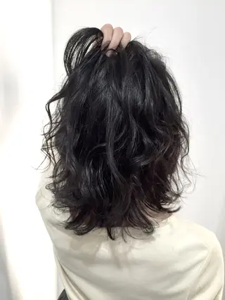ショート ミディアム セミロング ロング パーマ due hair 京都駅前店 MILBON オージュア認定サロン【デューヘアー】所属・ハイトーンブリーチ 土坂 由志【京都】のヘアスタイル