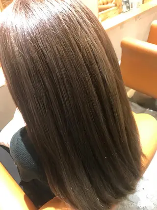 ロング カラー 髪質改善×矯正🫧 韓国ヘアasamiのヘアスタイル