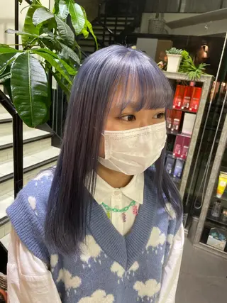 ロング 韓国ハイトーン🦋 hikariのヘアスタイル