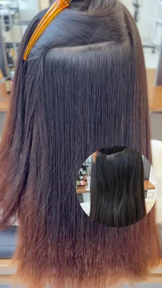 ロング パーマ 美髪矯正🍀 似合わせカット渡邊のヘアスタイル