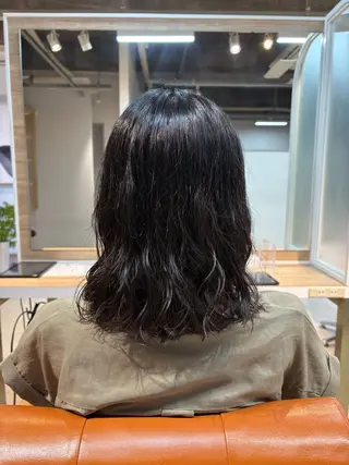 ミディアム パーマ 下畑 希美/ SOUPLE.のヘアスタイル