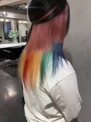 ロング カラー 顔まわり/暖色 可愛い特化🎀ゆうなのヘアスタイル