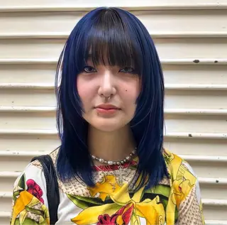 ロング カラー ハイトーン/パーマ/ メンズ / 櫻本🌐のヘアスタイル