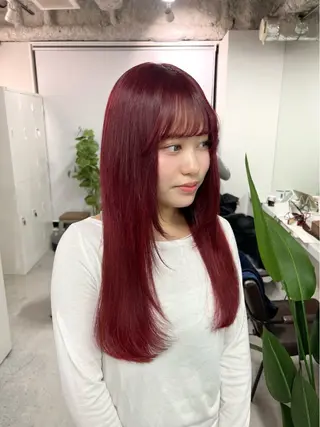 セミロング カラー sio.nail&eyebrow salon shimokitazawa2号店所属・nailist mana𖤐´-のネイルデザイン