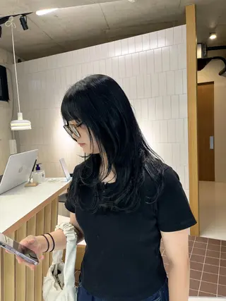 ミディアム カラー nagi所属・横田直也／韓国風 レイヤーカット／千種のヘアスタイル