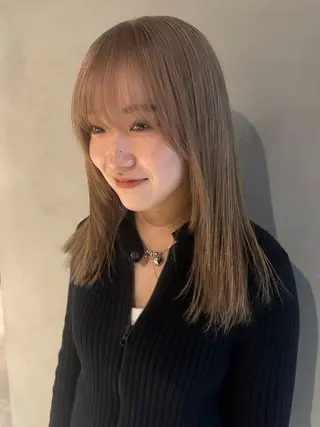 ミディアム カラー 斎藤祐樹 /レイヤー/パーマのヘアスタイル