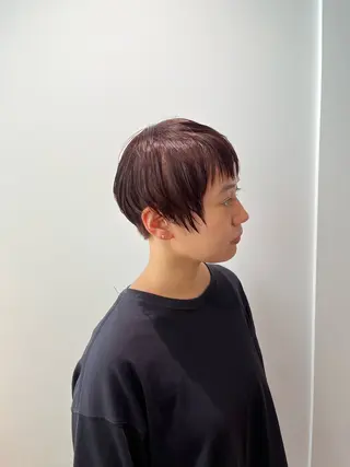 ショート カラー ショート／ミニボブ マンツーマン/マユコのヘアスタイル