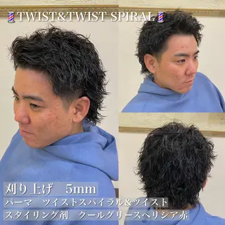 パーマ メンズ 年間2000名担当◎ パーマ職人/仲原佑樹のヘアスタイル